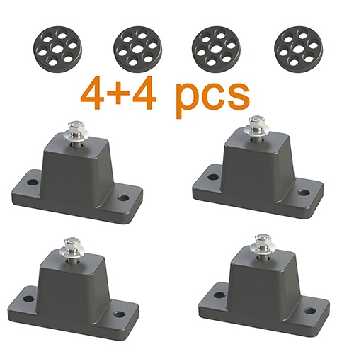 Anti-Vibration Shock Absorbing Rubber Mounting Bracket for Ductless Mini Spit Air Conditioner Condensers