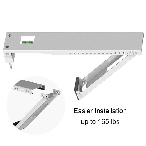 Window Air Conditioner Brackets, Universal AC Window Support Bracket - Heavy Duty, Holds Up to 165 lbs
